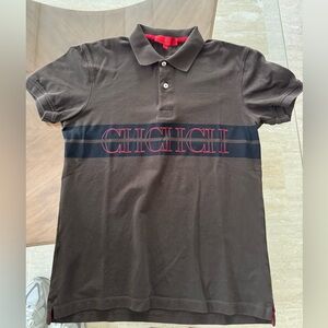 Carolina Herrera Brown Polo with Red Trim